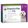 Imagen de PASTILLA ANTIPULGAS Y GARRAPATAS SIMPARICA 10mg 2,5 a 5 kg 1 comp