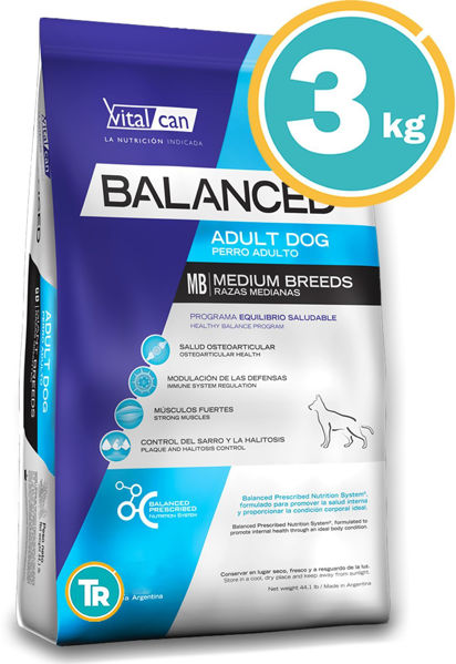 Imagen de BALANCED Perro Adulto Raza Mediana 3 kg