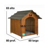 Imagen de CASILLA MADERA GRANDE 60 X 80 X 83 DE 60 A 80 KG