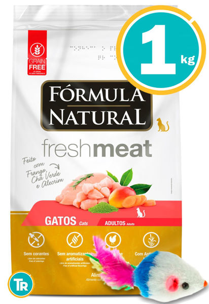 Imagen de FORMULA NATURAL FRESH MEAT GATO ADULTO 1KG + Ratón
