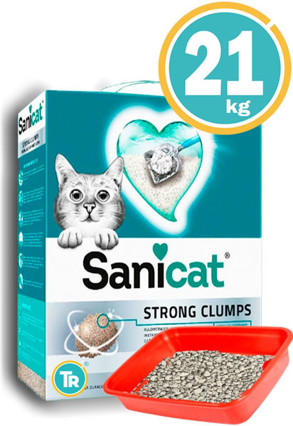 Imagen de SANITARIO AGLOMERANTE SANICAT 21kg + Bandeja