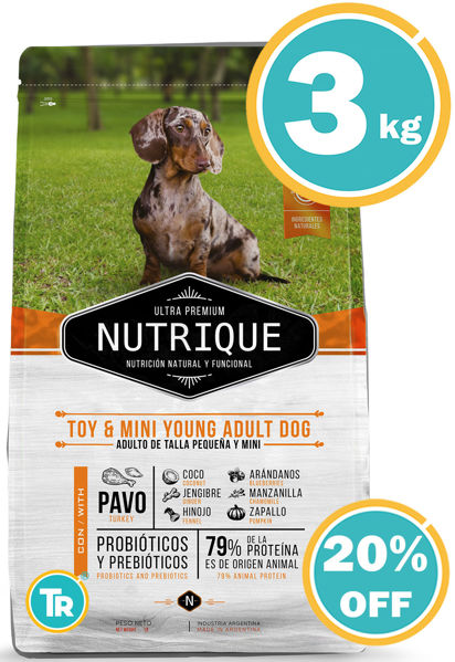 Imagen de Nutrique perro adulto raza pequeña 3 kg