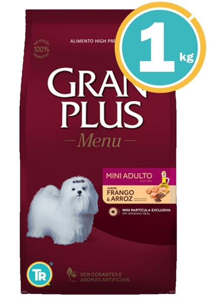 Imagen de GRAN PLUS Perro Adulto Mini 1kg Pollo y Arroz - Mvdeo Mascotas