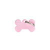 Imagen de Chapita Identificatoria Hueso Rosa Grande