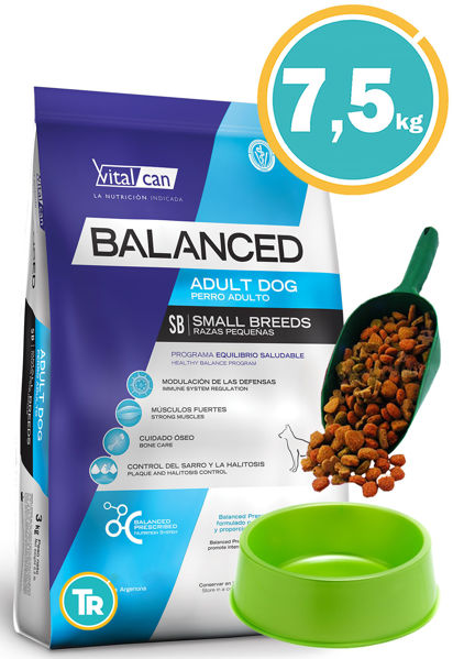 Imagen de BALANCED Perro Raza Pequeña 7.5kg + Pala + Comedero