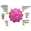 Imagen de Juguete pelota perro sin sonido Small Atomic 6,3cm