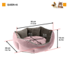 Imagen de QUEEN 45 CUSCINO VIOLA-GRIGIO FERPLAST