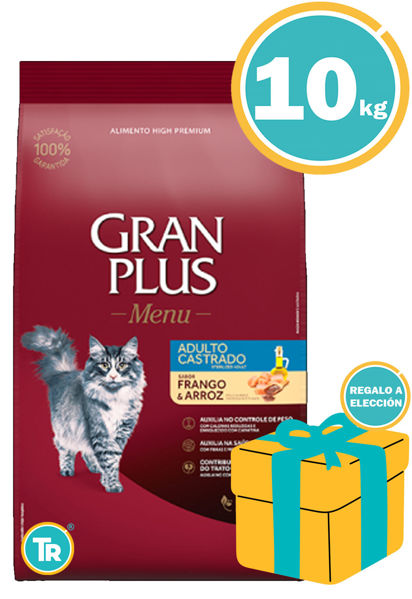 Imagen de GRAN PLUS Alimento Gato Adulto Castrado Sabor Pollo 10Kg