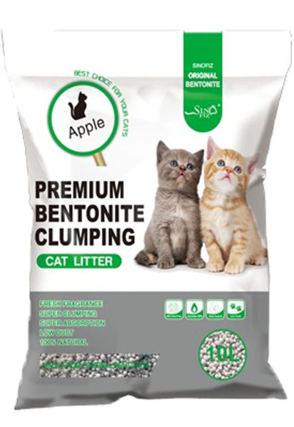 Imagen de SANITARIO CAT LITTER BENTONITA MANZANA 4KG