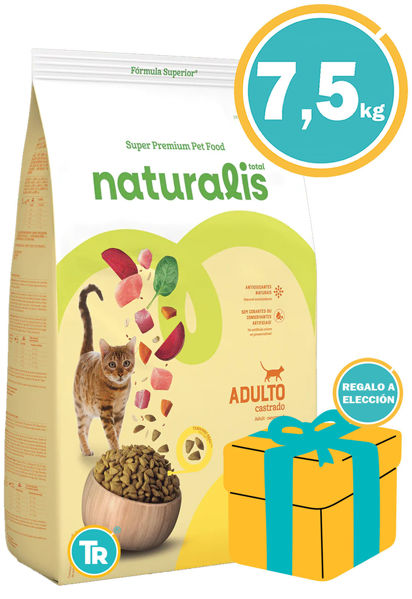 Imagen de NATURALIS Alimento Gato Adulto Castrado Pollo y Pavo 7,5kg