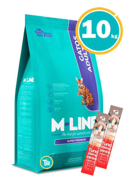 Imagen de M-LINE GATOS ADULTOS 10.1KG + Salsas