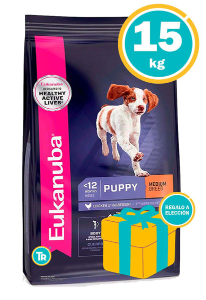 Imagen de EUKANUBA Alimento Cachorro Razas Medianas 15kg