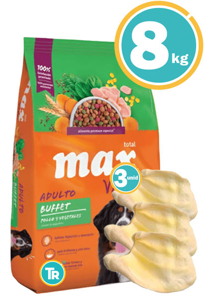 Imagen de MAX Buffet Adulto 8kg + Hueso digerible