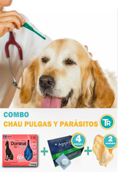 Imagen de COMBO CHAU PULGAS Y PARÁSITOS PERROS 25 - 40kg Pipeta + Antiparasitario