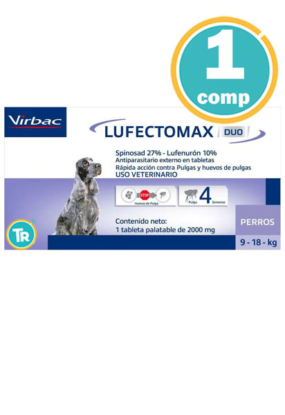 Imagen de PASTILLA ANTIPULGAS LUFECTOMAX PERRO 9-18 KG