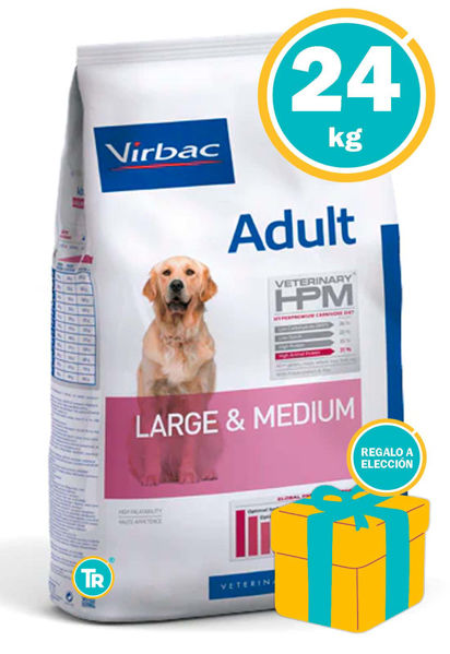 Imagen de Alimento HPM Virbac Perro Adulto Raza Mediana y Grande 24 kg