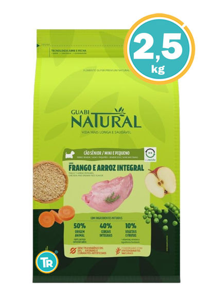 Imagen de GUABI Dog Senior Mini 2,5kg Pollo y Arroz Integral