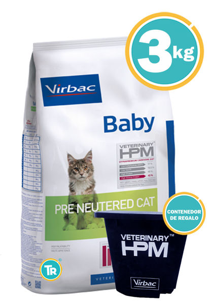 Imagen de HPM Virbac Gato Kitten Baby Pre Neutered 3kg + Contenedor