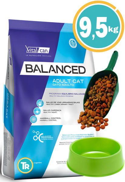 Imagen de BALANCED Gato Adulto 7,5 + 2 kg + Comedero + Pala