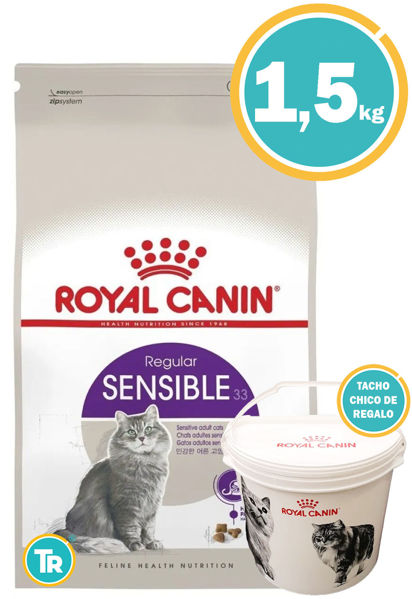 Imagen de ROYAL CANIN Gato Feline Sensible 33 - 1,5 Kg + Tacho