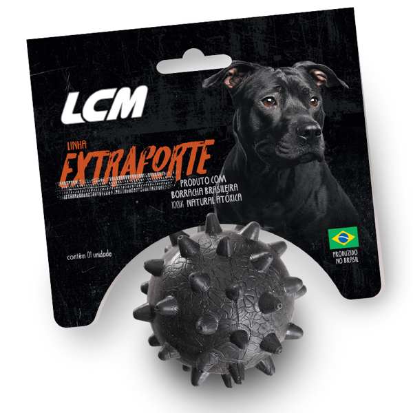 Imagen de PELOTA LCM MACIZA C/PINCHOS EXTRA FUERTE M 55MM