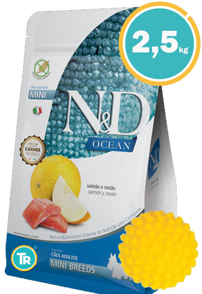 Imagen de NYD Ocean Perro Cachorro Razas Pequeñas y Mini 2.5 kg + Pelota