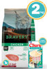 Imagen de BRAVERY Gato Adulto Castrado Pollo 2kg + Snack Churu (atún)