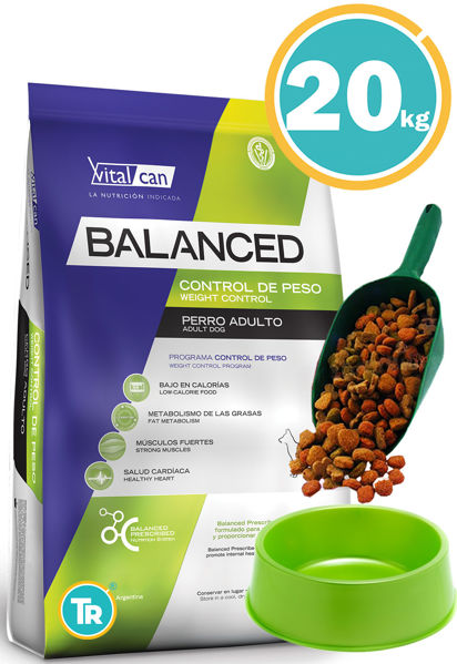 Imagen de BALANCED Perro Adulto Control de Peso 20 kg + Pala + Comedero