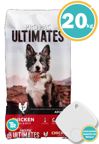 Imagen de Pro Pac perro adulto sabor pollo 20Kg + Localizador