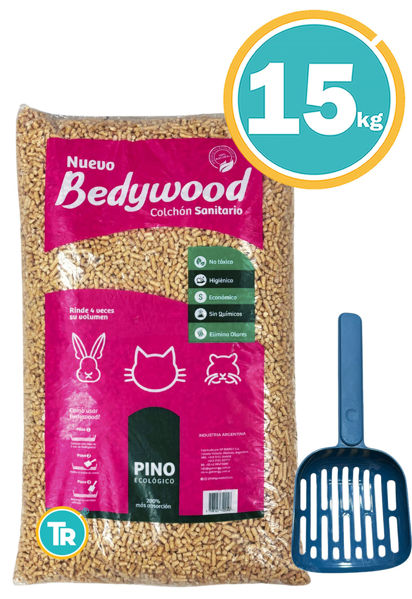 Imagen de SANITARIO DE MADERA PRIME CAT PELLET 15KGS + Pala