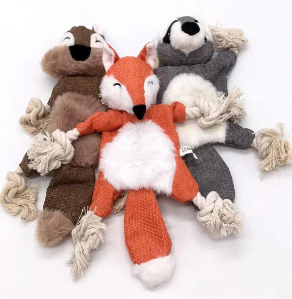 Imagen de JUGUETE PELUCHE ANIMAL Y CUERDA (CE-080)
