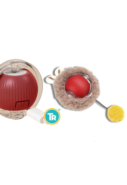 Imagen de PELOTA INTELIGENTE CON PELUCHE 3 MOVIMIENTOS PERROS Y GATOS