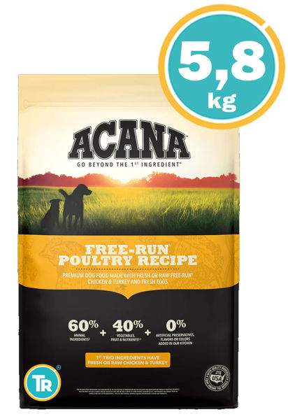 Imagen de ACANA DOG FREE-RUN POULTRY RECIPE 5.8KG