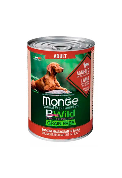 Imagen de PATE MONGE Can Bwild Lamb With Pumkin 400gr