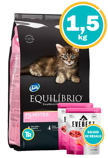 Imagen de EQUILIBRIO Gatito 1,5 kg +  Salsa