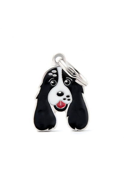 Imagen de CHAPITA COCKER SPANIEL BLANCO Y NEGRO - FERPLAST