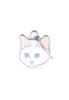 Imagen de CHAPITA IDENTIFICADORA GATO EUROPEO BLANCO