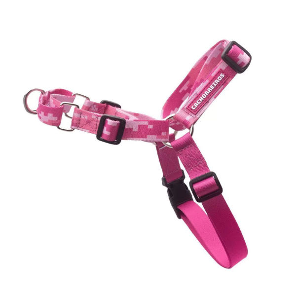 Imagen de ARNES ANTITIRONES CAMUFLAGE ROSA TALLE L - CACHORREIROS
