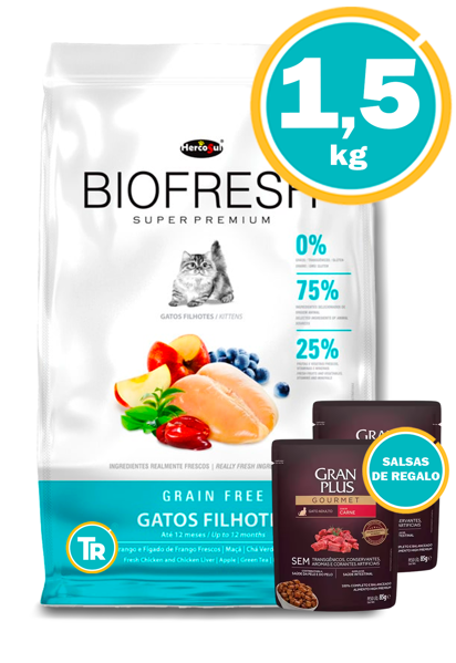 Imagen de BIOFRESH Gatitos Kitten 1,5 kg + Salsas