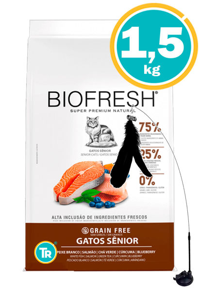 Imagen de BIOFRESH Gato Senior 1.5 Kg Pescado Blanco Y Salmon + Juguete