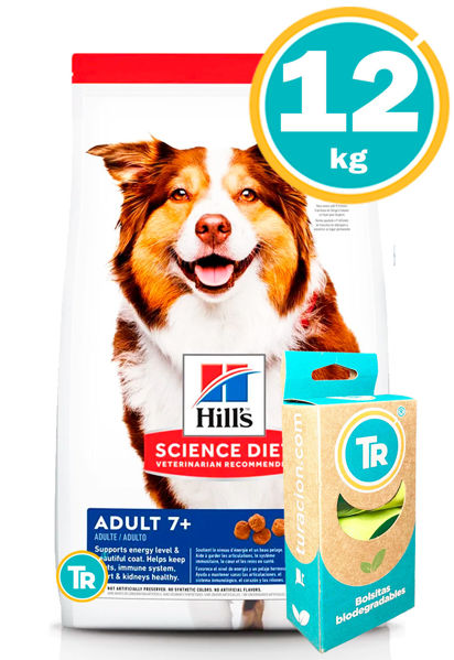 Imagen de HILLS Perro Adulto Mature Original 12 kg + BolsasTR