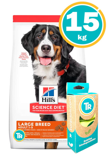 Imagen de HILLS Adult Large 15kg + BolsasTR