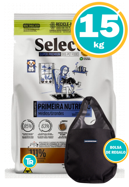 Imagen de SELECT Primera Nutrición Med/Gde 15kg + Bolsa Para Auto