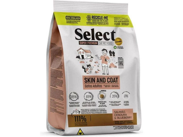 Imagen de SELECT GATO ADULTO SKIN AND COAT 1.5KG