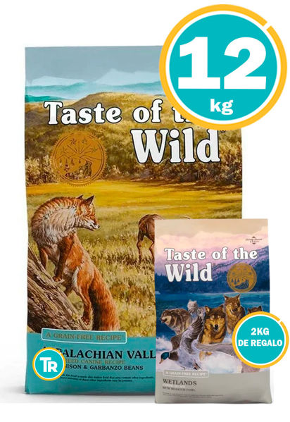 Bolsa de alimento Taste of the Wild Small Breeds 12.2KG para perro con unidad adicional de regalo