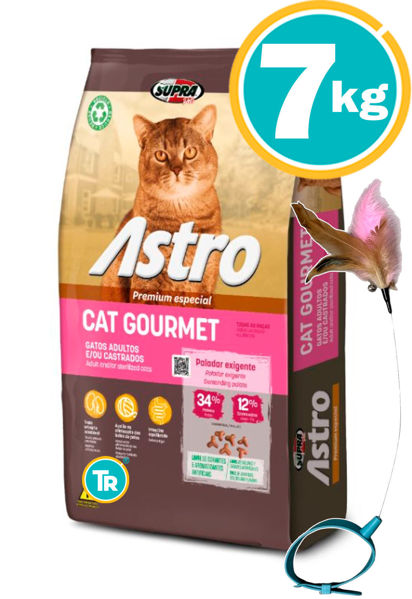 Imagen de ASTRO Cat Gourmet 7kg + Juguete Ventosa
