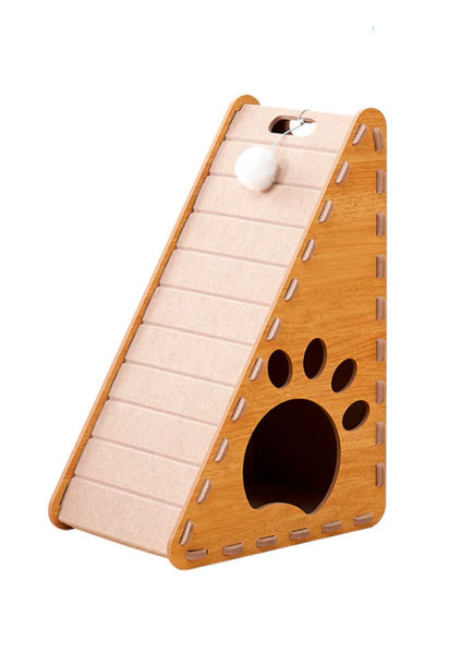 Imagen de Rascador de Gato Triangular Color Camel