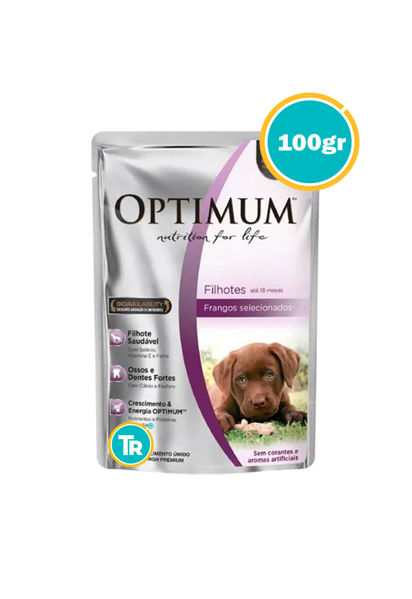 Imagen de SALSA OPTIMUM SACHET PERRO CACHORRO 100GRS