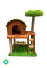 Imagen de RASCADOR P/GATO FORMA CASA 4 NIVELES