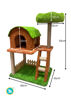 Imagen de RASCADOR P/GATO FORMA CASA 4 NIVELES